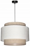 Lampa wisząca Abażur biały / rafia AREZZO - tort 45