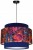Lampa wisząca Abażur Lawa PANCA - tort 45 - zawieszenie czarne
