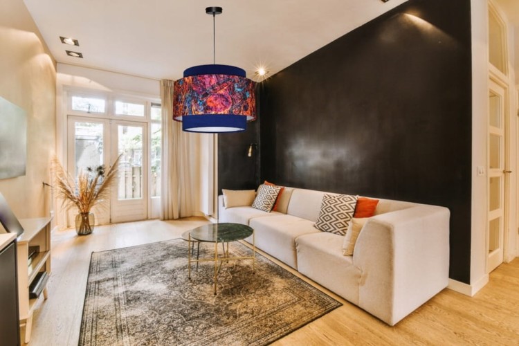 Lampa wisząca Abażur Lawa PANCA - tort 45 - aranżacja 1