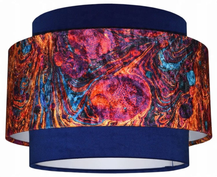 Lampa wisząca Abażur Lawa PANCA - tort 45 - zgaszony