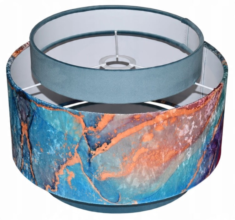 Lampa wisząca Abażur Geody 02 PANCA - tort 45 - mocowanie