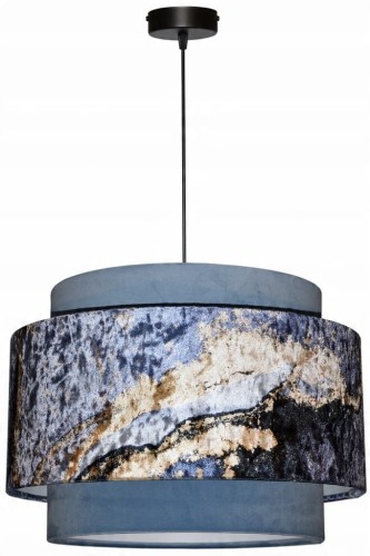 Lampa wisząca Abażur Geody 03 PANCA - tort 35 - zawieszenie czarne