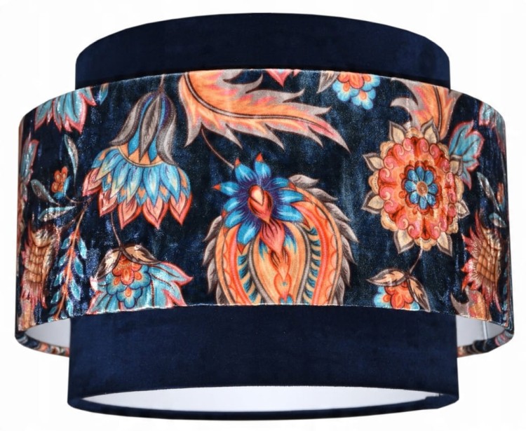 Lampa wisząca Abażur Kwiaty Orientu PANCA - tort 35 - zgaszony