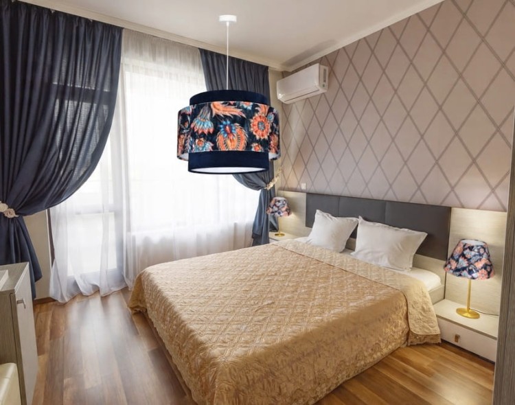 Lampa wisząca Abażur Kwiaty Orientu PANCA - tort 45 - aranżacja 2