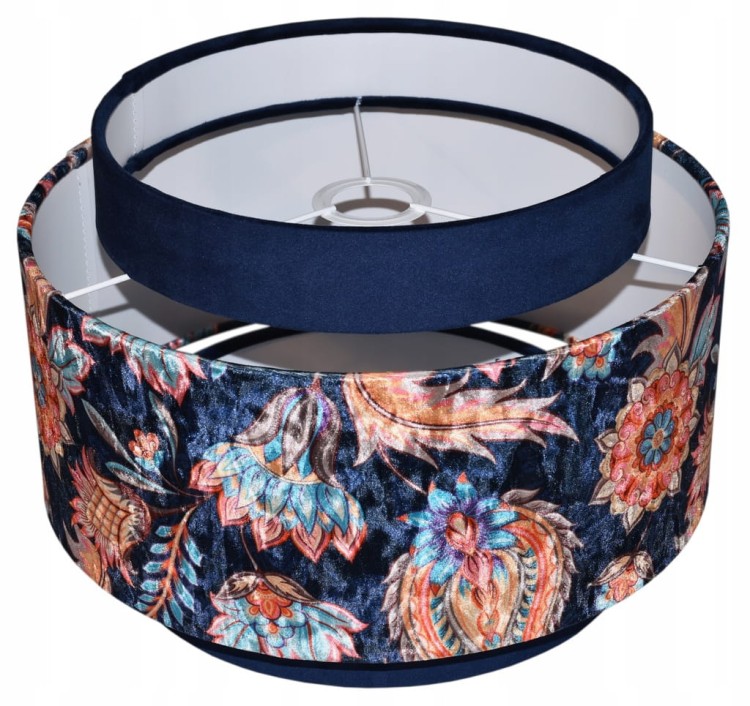 Lampa wisząca Abażur Kwiaty Orientu PANCA - tort 45 - mocowanie