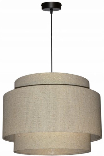 Lampa wisząca Abażur złoty LATINA - tort 35 - zawieszenie czarne