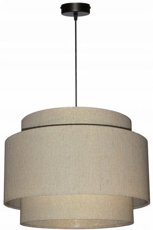 Lampa wisząca Abażur złoty LATINA - tort 35 - zawieszenie czarne