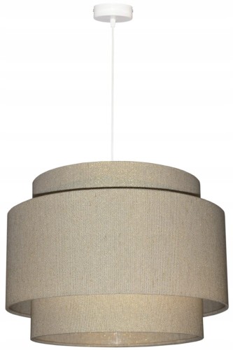 Lampa wisząca Abażur złoty LATINA - tort 45 - zawieszenie białe