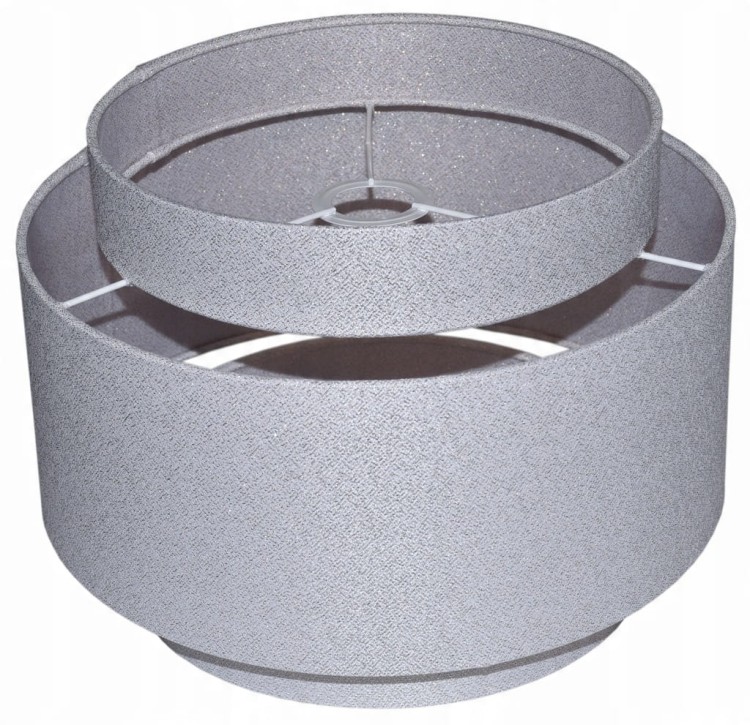 Lampa wisząca Abażur perłowy ANDRIA- tort 35 - mocowanie