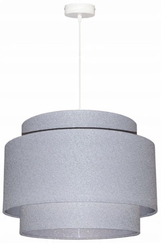 Lampa wisząca Abażur perłowy ANDRIA- tort 45 - zawieszenie białe