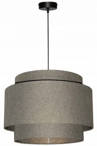 Lampa wisząca Abażur stare złoto PRATO- tort 45