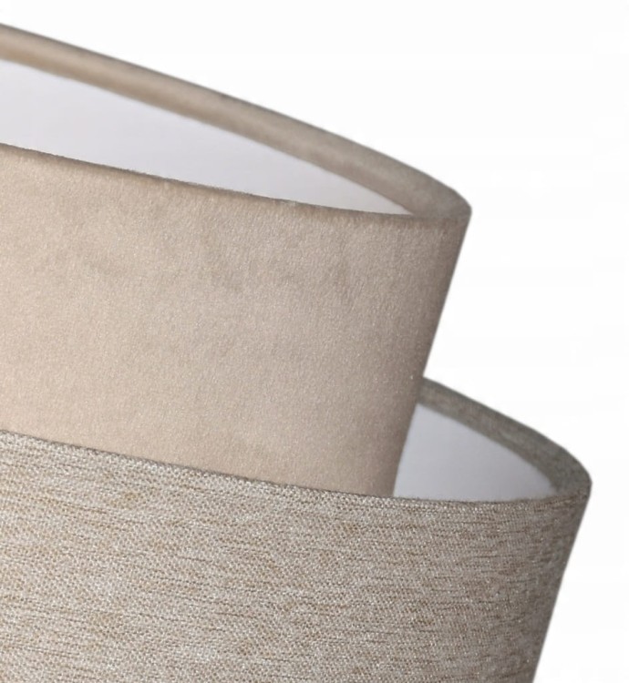 Lampa wisząca Abażur beżowy AVOLA - tort 45 - detal 2