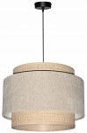 Lampa wisząca Abażur beżowy Boucle  / rafia VENOSA - tort 45 