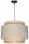 Lampa wisząca Abażur beżowy Boucle  / rafia VENOSA - tort 45 -zawieszenie czarne