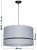 Lampa wisząca Abażur perłowy ANDRIA - podwójny 40 - wymiary