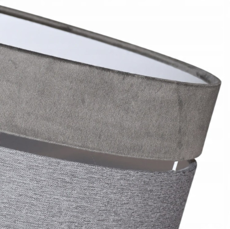 Lampa wisząca Abażur szary AVOLA - podwójny 40 - detal 2