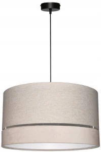 Lampa wisząca Abażur beżowy AVOLA - podwójny 40
