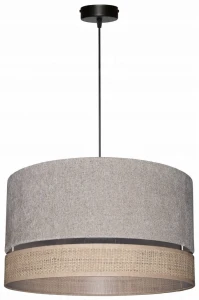 Lampa wisząca Abażur Boucle beżowy VENOSA - podwójny 40