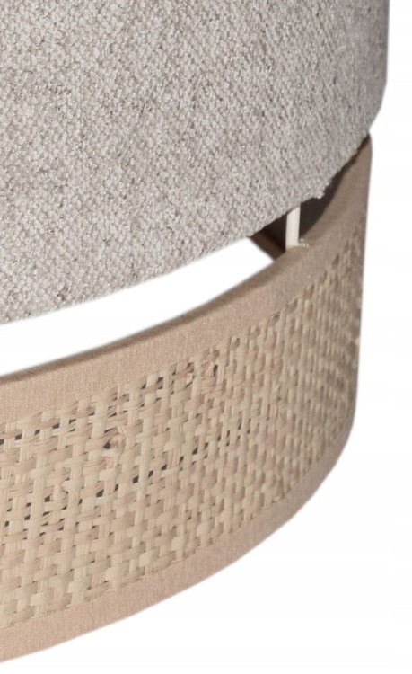 Lampa wisząca Abażur Boucle beżowy VENOSA - podwójny 40 - detal 1