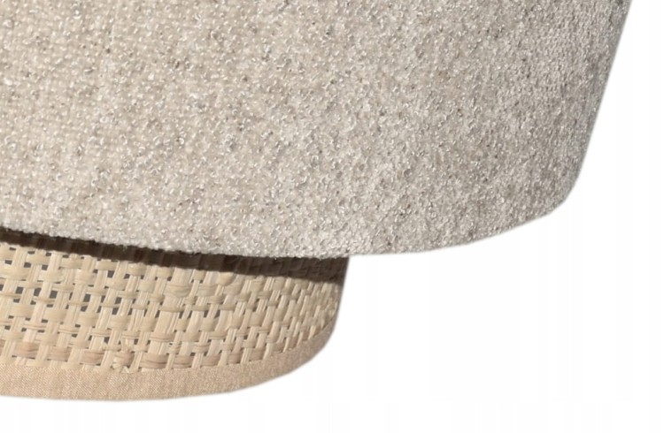 Abażur beżowy / rafia VENOSA - tort 45 - detal 3