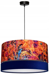 Lampa wisząca Abażur Lawa PANCA - podwójny 40