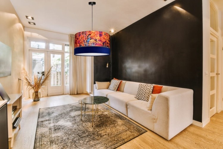 Lampa wisząca Abażur Lawa PANCA - podwójny 40 - aranżacja 1