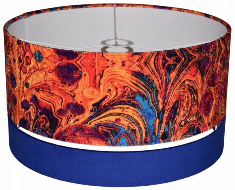 Lampa wisząca Abażur Lawa PANCA - podwójny 40 - mocowanie