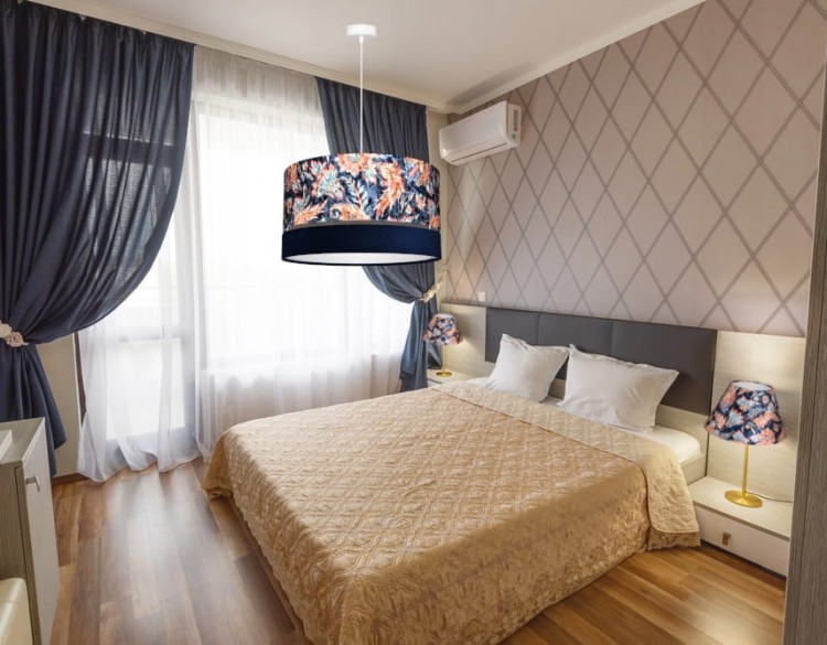 Lampa wisząca Abażur Kwiaty Orientu PANCA - podwójny 40 - aranżacja 2