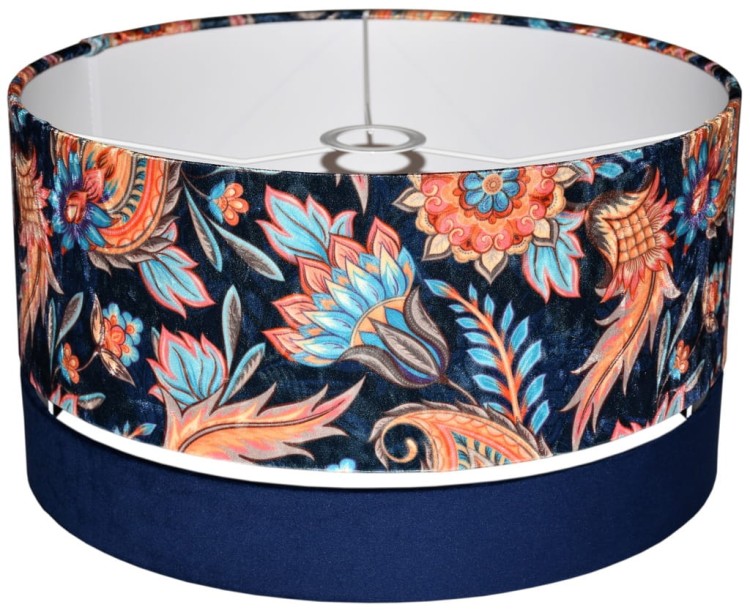 Lampa wisząca Abażur Kwiaty Orientu PANCA - podwójny 40 - mocowanie