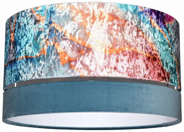 Lampa wisząca Abażur Geody 02 PANCA - podwójny 40 - zgaszony