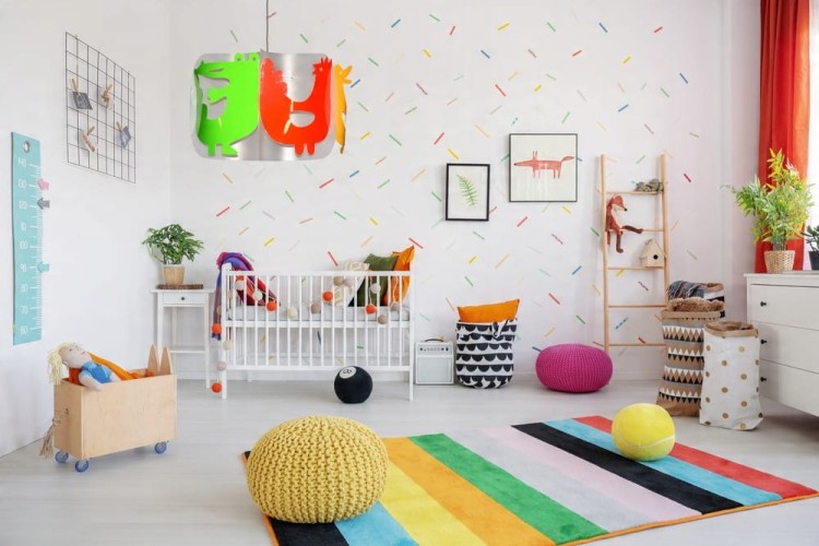 Lampa wisząca Abażur Zwierządka - 3D - aranżacja 1