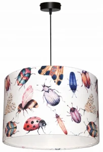 Lampa wisząca Abażur Robaczki PANCA - walec 30