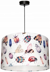 Lampa wisząca Abażur Robaczki PANCA - walec 40 