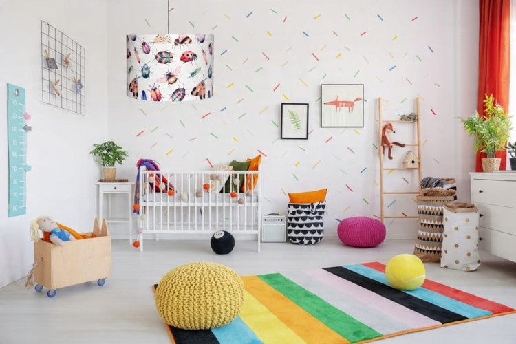 Lampa wisząca Abażur Robaczki PANCA - walec 40 - aranżacja 3