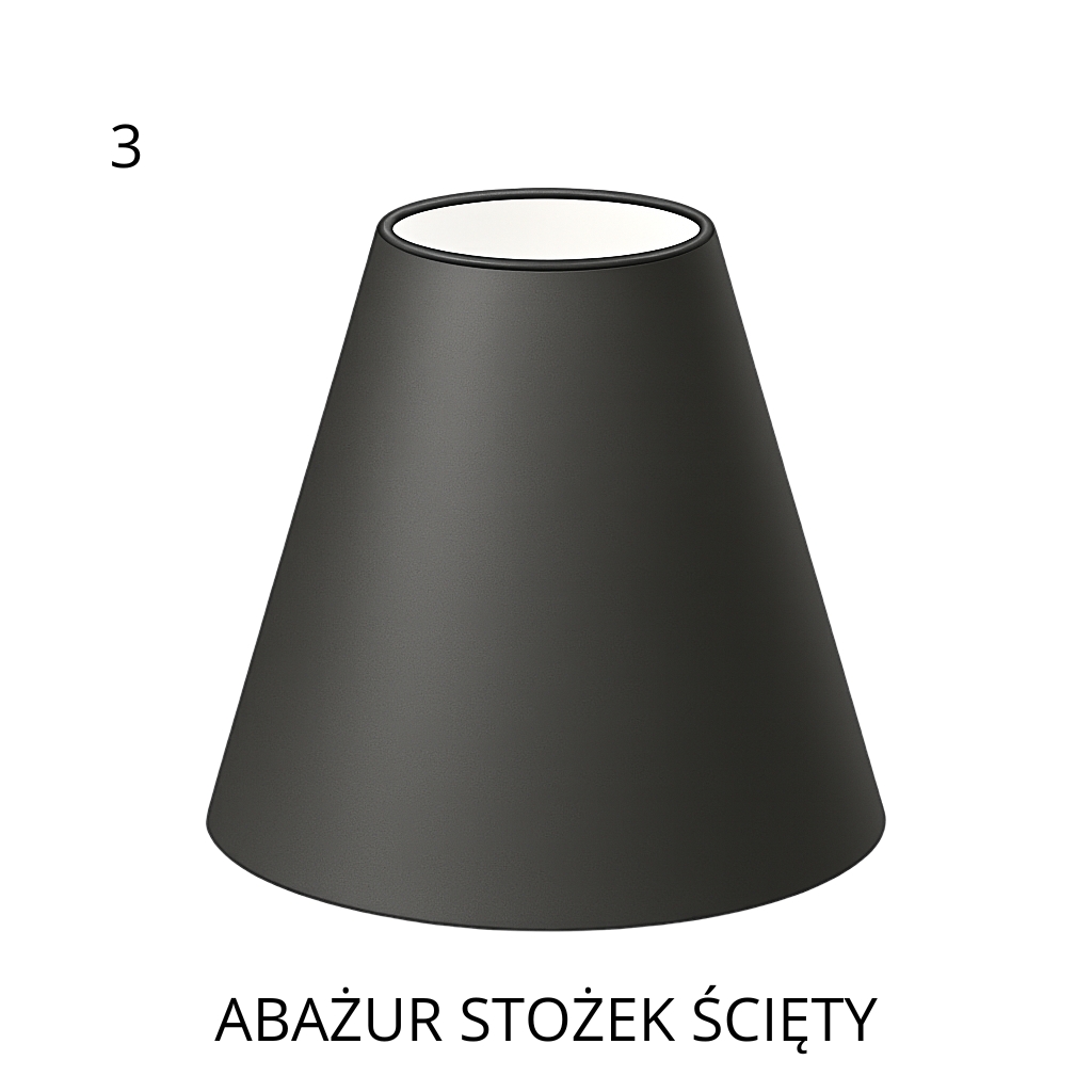 ABAŻUR STOŻEK ŚCIĘTY