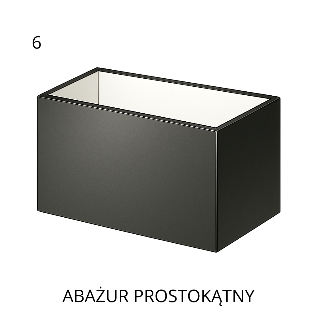ABAŻUR PROSTOPADŁOŚCIAN PROSTOKĄTNY