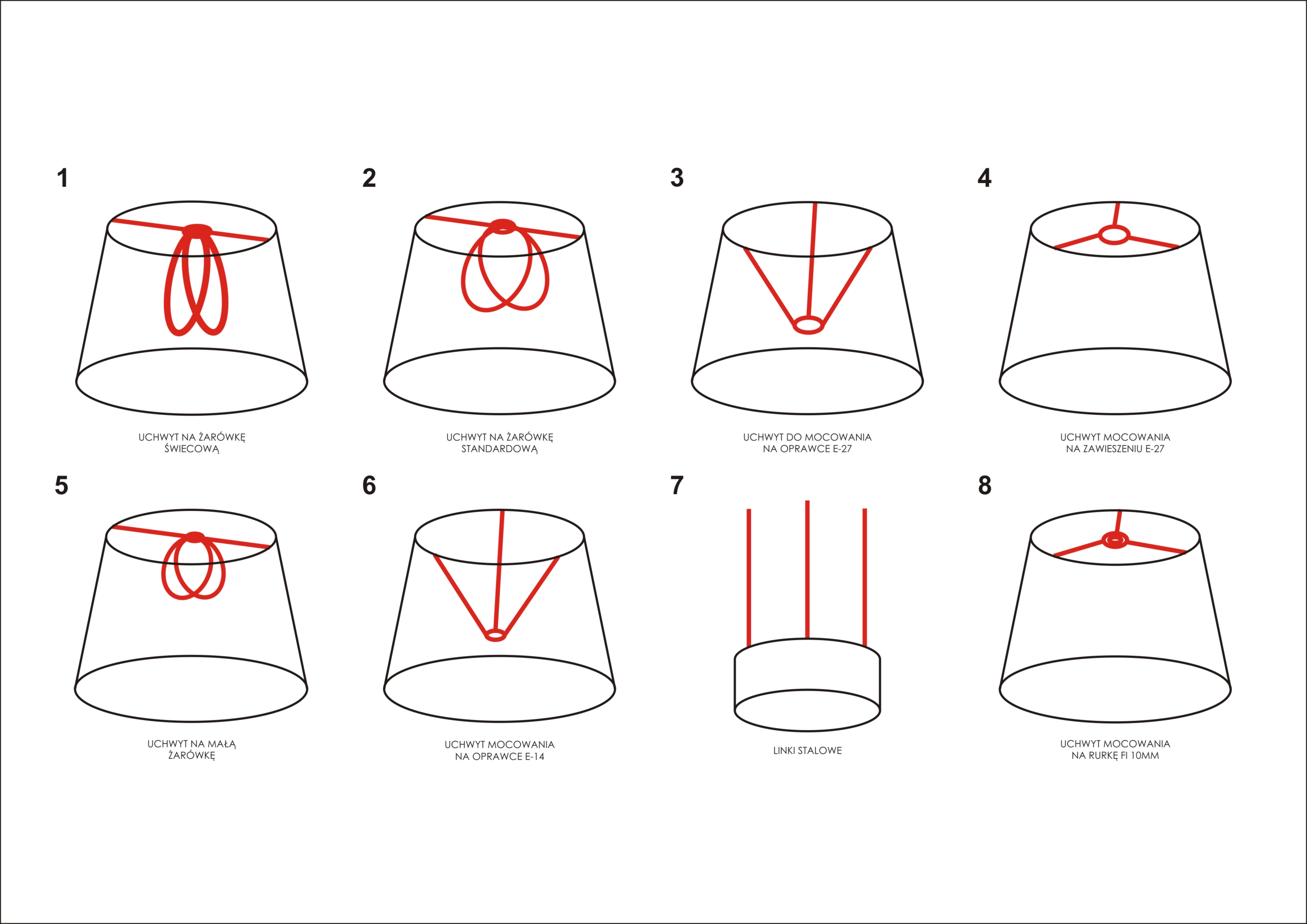 ZESTAWIENIE MOCOWAŃ ABAŻURA